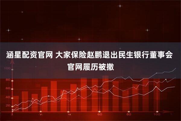 涵星配资官网 大家保险赵鹏退出民生银行董事会 官网履历被撤